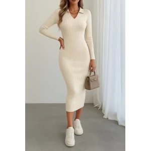 Kadın Uzun Kollu Triko Elbise