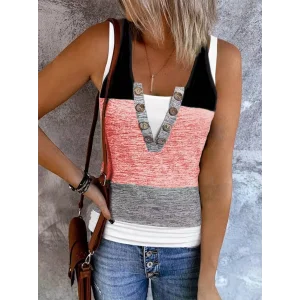 Kadın V Yakalı önden Düğmeli Viskon Bluz