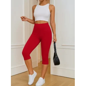 Kadın Yüksek Bel Dalgıç Midi Tayt