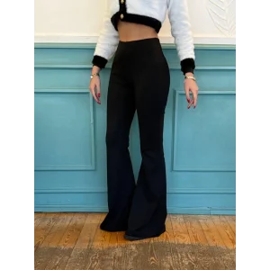 Kadın Yüksek Bel Ispanyol Paça Dalgıç Tayt