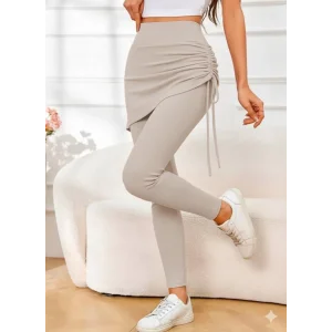 Kadın Yüksek Bel Yandan Büzgülü Alttan Uzun Kaşkorse Tayt Etek