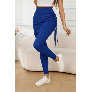 Kadın Yüksek Bel Yandan Büzgülü Alttan Uzun Kaşkorse Tayt Etek