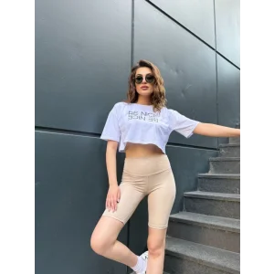 Kadın Yüksek Ben Toparlayıcı Sort Tayt