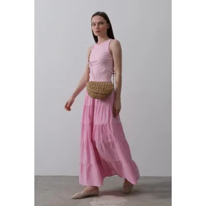 KAT KAT KETEN ETEK - Şeker Pembe