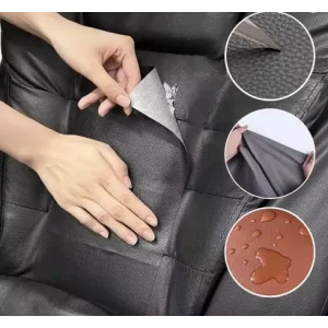 Kendinden Yapışkanlı Deri Döşeme Deri Tamir Kiti  Siyah 100x50