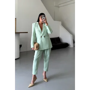 KETEN CEKET - PANTOLON TAKIM - Mint