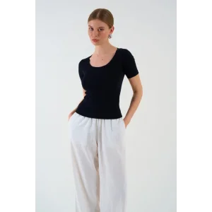 Kısa Kollu T-shirt - Siyah