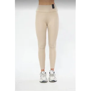 Kışlık Yüksek Bel Toparlayicı Ve Sıkılaştırıcı Likralı Şardonlu Tayt - Bej