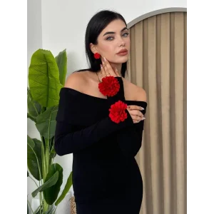 Livora Gül Detay Elbise