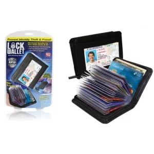 Lock Wallet Güvenlikli Kartlık 36 Kart Kapasiteli