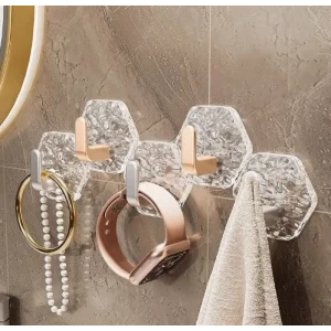 Lüks 5’li Duvar Askısı Banyo Mutfak İçin Havlu  Askılık
