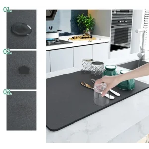 Mutfak Tezgah Üstü Su Emici Mat 35x50 cm
