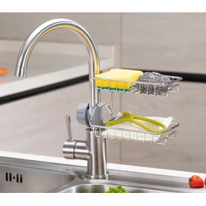 Mutfak ve Banyo Organizer Demir Raf İki Kat