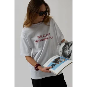 Ön Baskılı Oversize T-Shirt