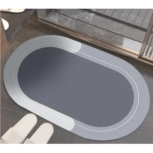 Oval Süper Emici Banyo Paspası 38*58 cm