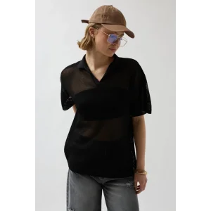 Polo Yaka TransparanT-Shirt