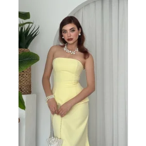 Spas Straplez Elbise