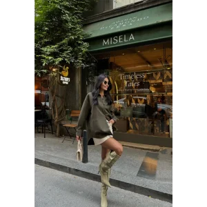 SÜET GÖMLEK - Haki