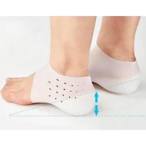 Topuk Yükseltici Topuk Çorabı Beyaz