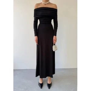 Uras Straplez Elbise