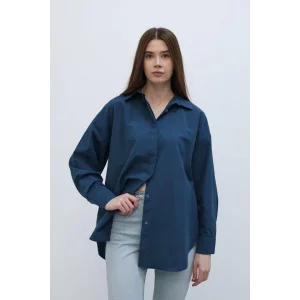 Uzun Kol Gömlek - İndigo