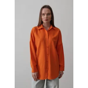Uzun Kol Gömlek - Oranj