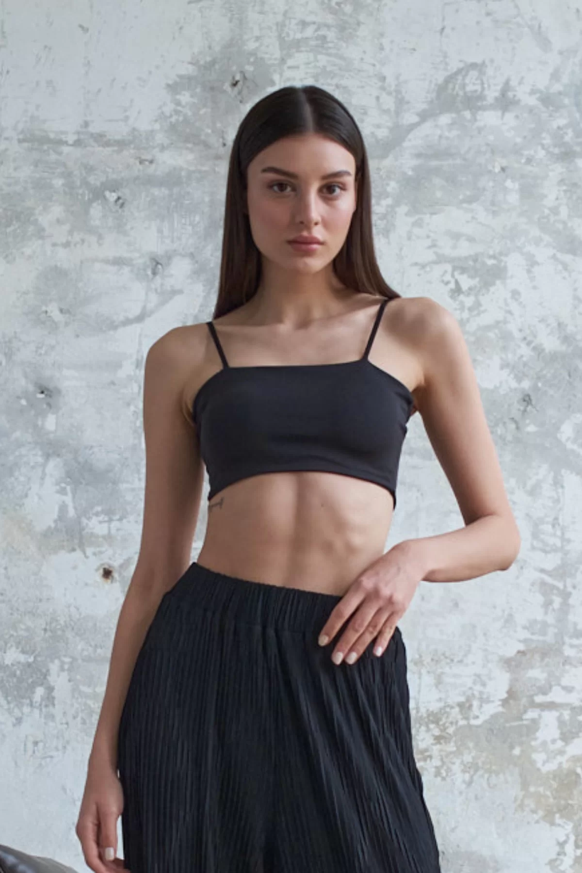 İNCE ASKILI CROPTOP -BÜSTİYER