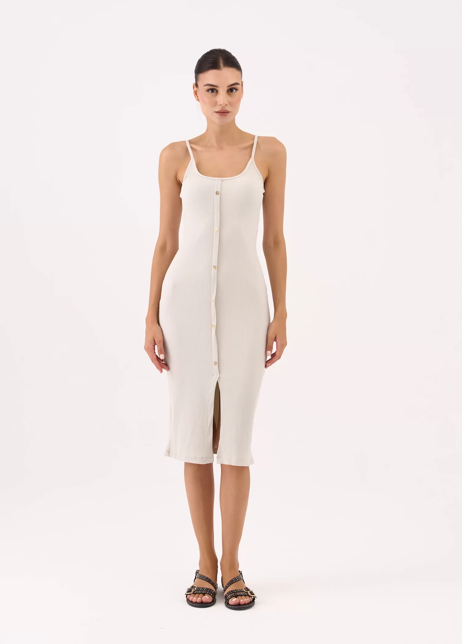 CASHORSE RIB DRESS