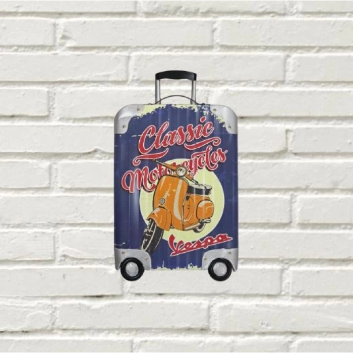 Metal Dekoratif Bavul Vespa