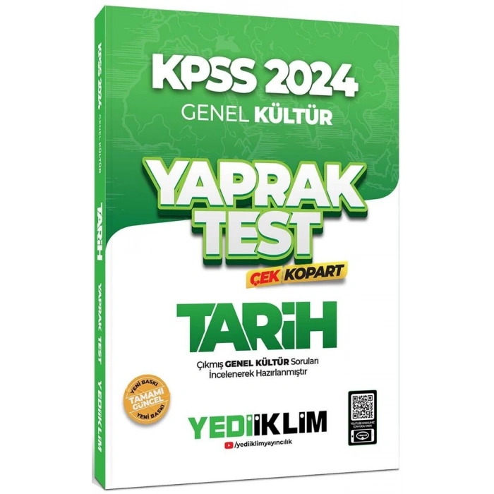 Yediiklim Kpss Gk Tarih Ç.K.Y.T-2024