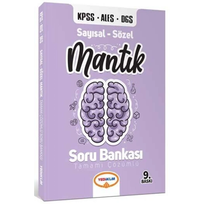 2021 KPSS ALES DGS Sayısal Sözel Mantık Tamamı Çözümlü Soru Bankası