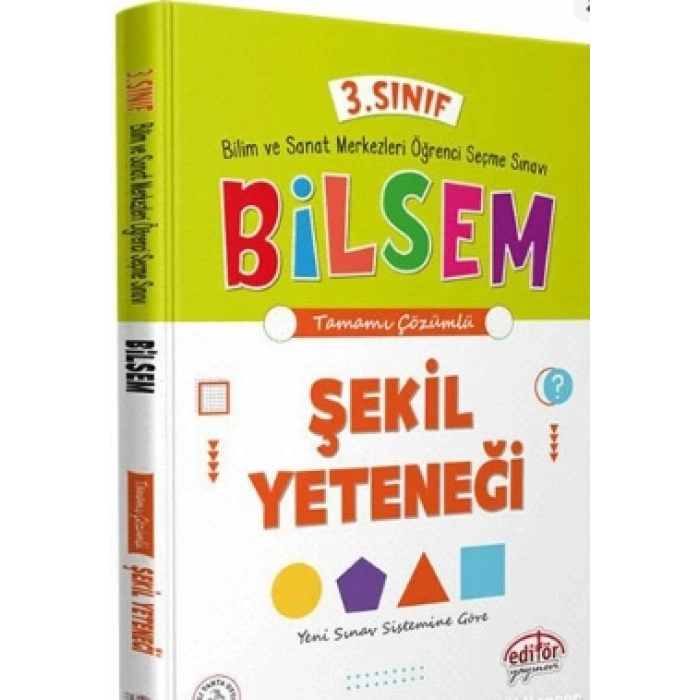 3.Sınıf Bilsem Şekil Yeteneği Tamamı Çözümlü