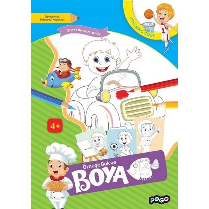 Örneğe Bak ve Boya - Mavi