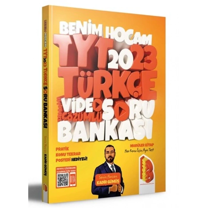 2023 YKS TYT Türkçe Soru Bankası Video Çözümlü Benim Hocam Yayınları