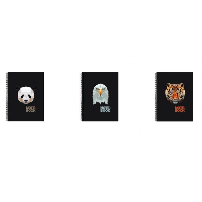 Keskin A4 80 Yp.Çiz. Karton Kp.Spr.Jungle Defter