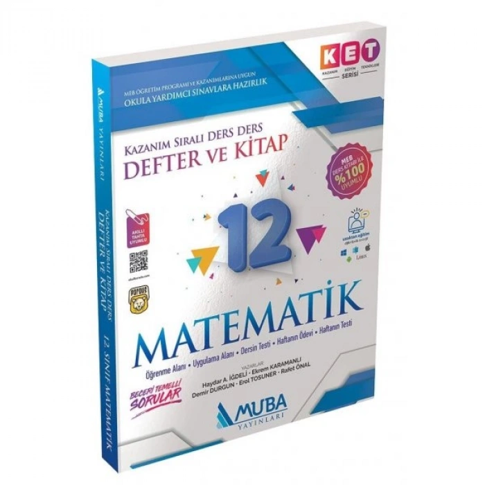 12. Sınıf KET Serisi Matematik Defter ve Kitap