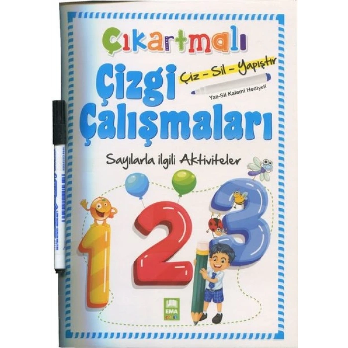 Sayılarla İlgili Aktiviteler-Çıkartmalı Çizgi Çalışmaları