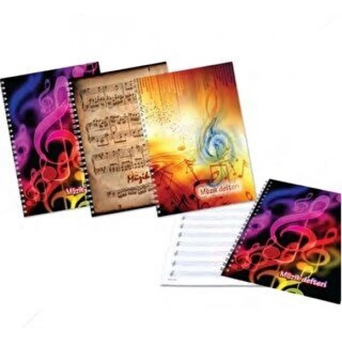Keskin A4 40 Yp. Spiralli Müzik Defteri