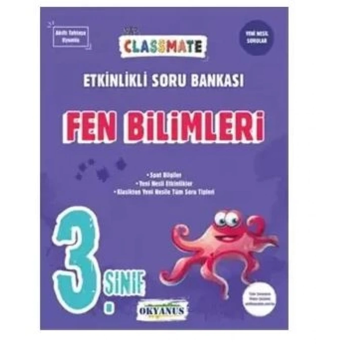 3. Sınıf Classmate Fen Bilimleri Etkinlikli Soru Bankası