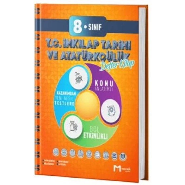 8. Sınıf T.C. İnkılap Tarihi ve Atatürkçülük Defter Kitap