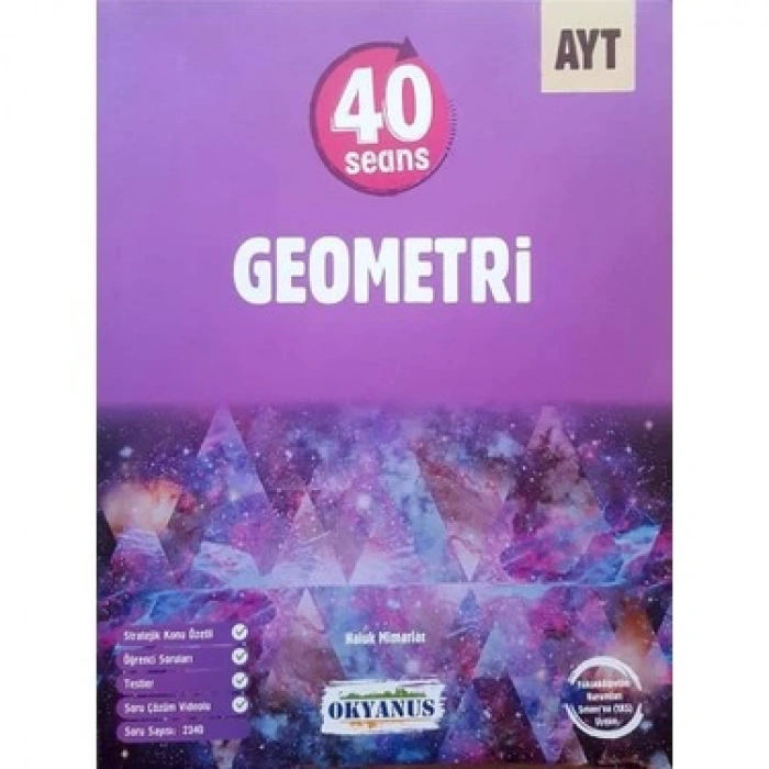 AYT 40 Seans Geometri Soru Bankası