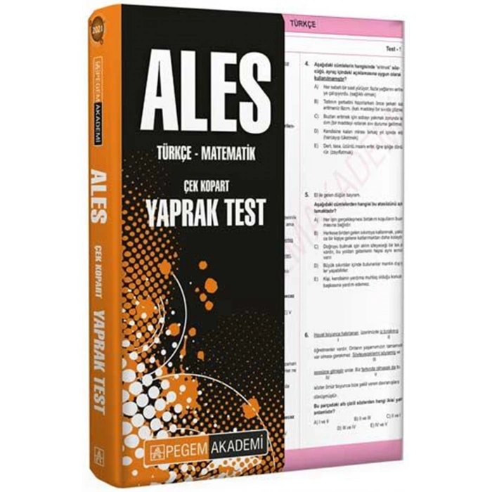 2021 ALES Çek Kopart Yaprak Test