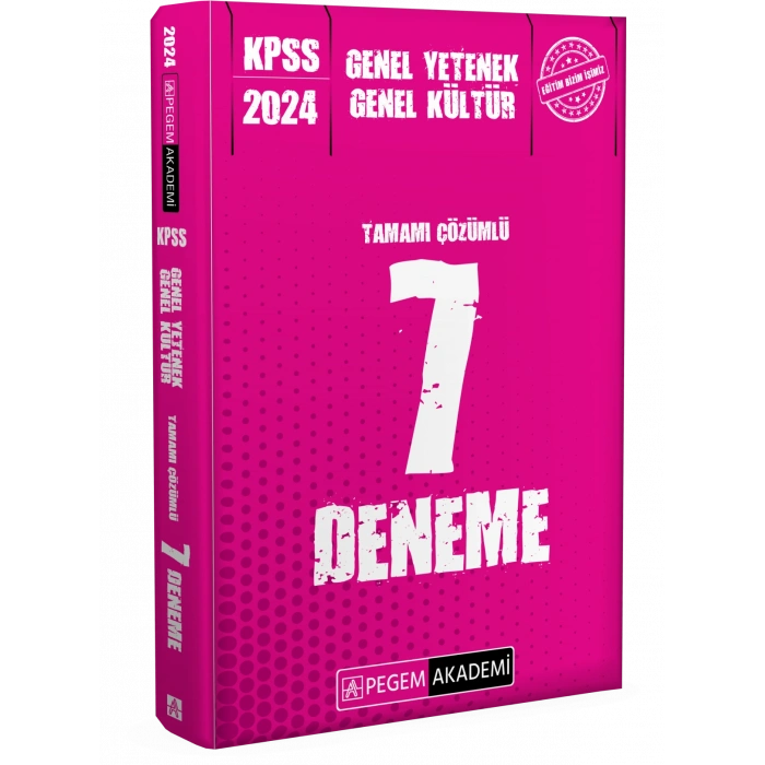 2024 KPSS Genel Yetenek Genel Kültür Tamamı Çözümlü 7 Deneme