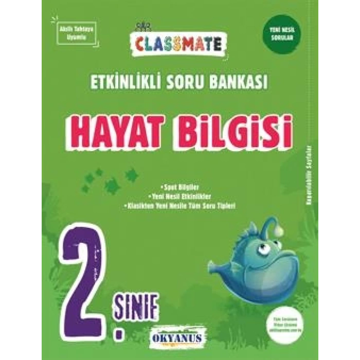 2. Sınıf Classmate Hayat Bilgisi Etkinlikli Soru Bankası