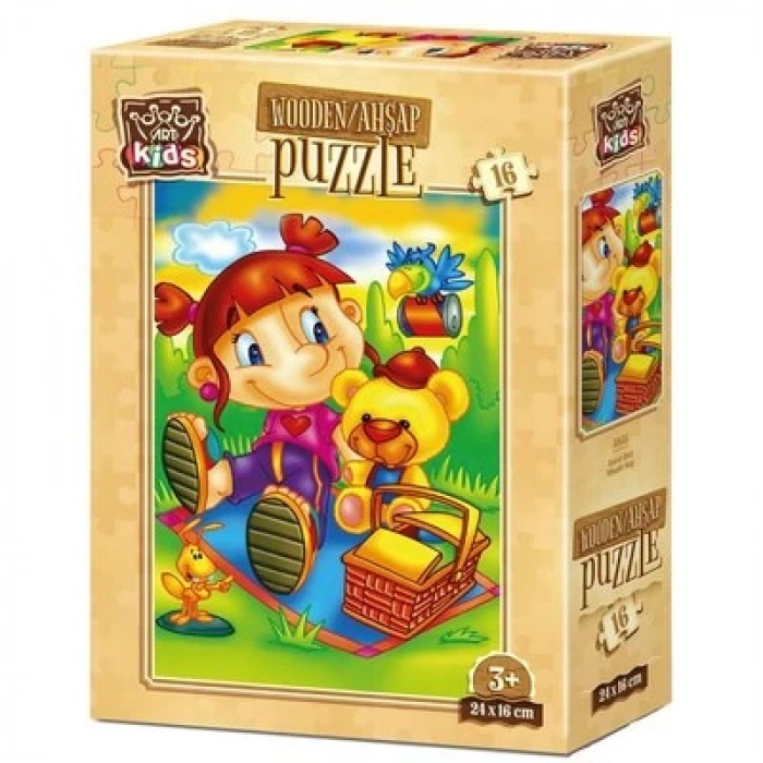 Misafir Kuş 16 Parça Ahşap Puzzle