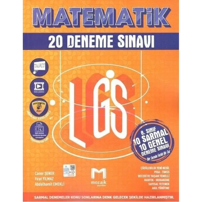 8.Sınıf Mozaik Deneme 20li Matematik