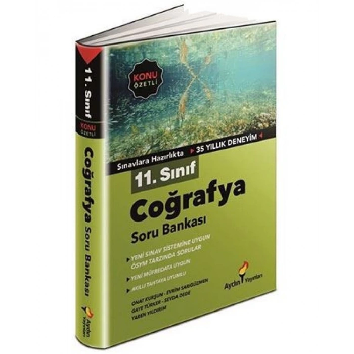 11. Sınıf Coğrafya Konu Özetli Soru Bankası Aydın Yayınları
