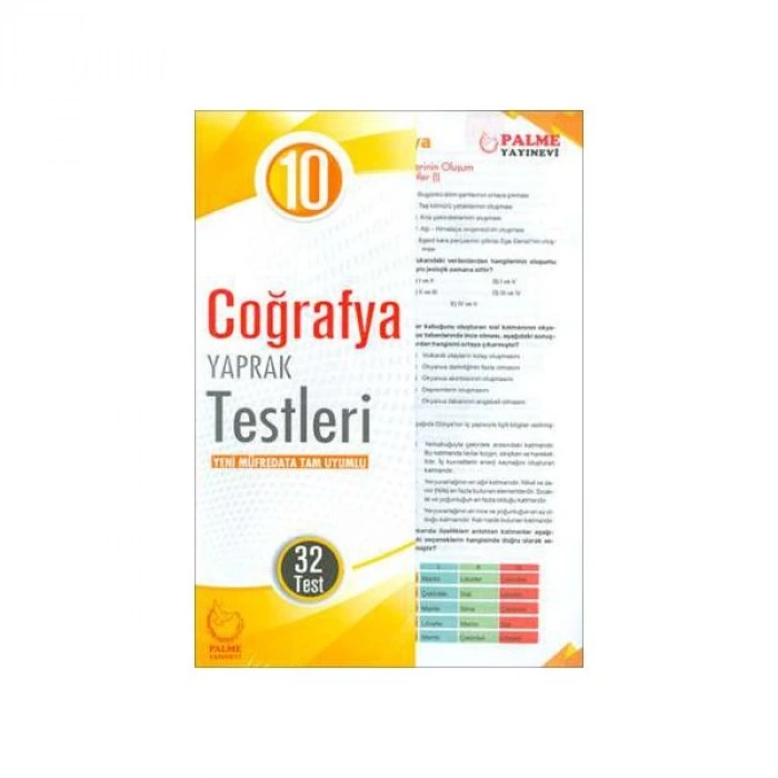 10.Sınıf Coğrafya Yaprak Test