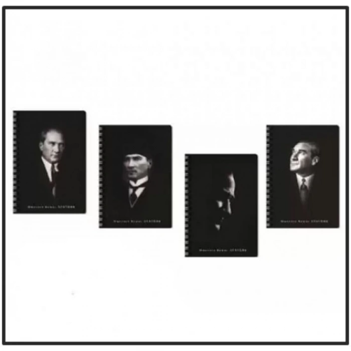 Keskin A6 80Yp.Çiz.Spr.Kar.Kap.Ata Bloknot- Siyah