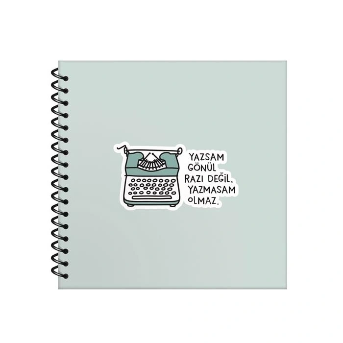 Yazsam Gönül Razı Değil Yazmasam Olmaz Çizgili Defter